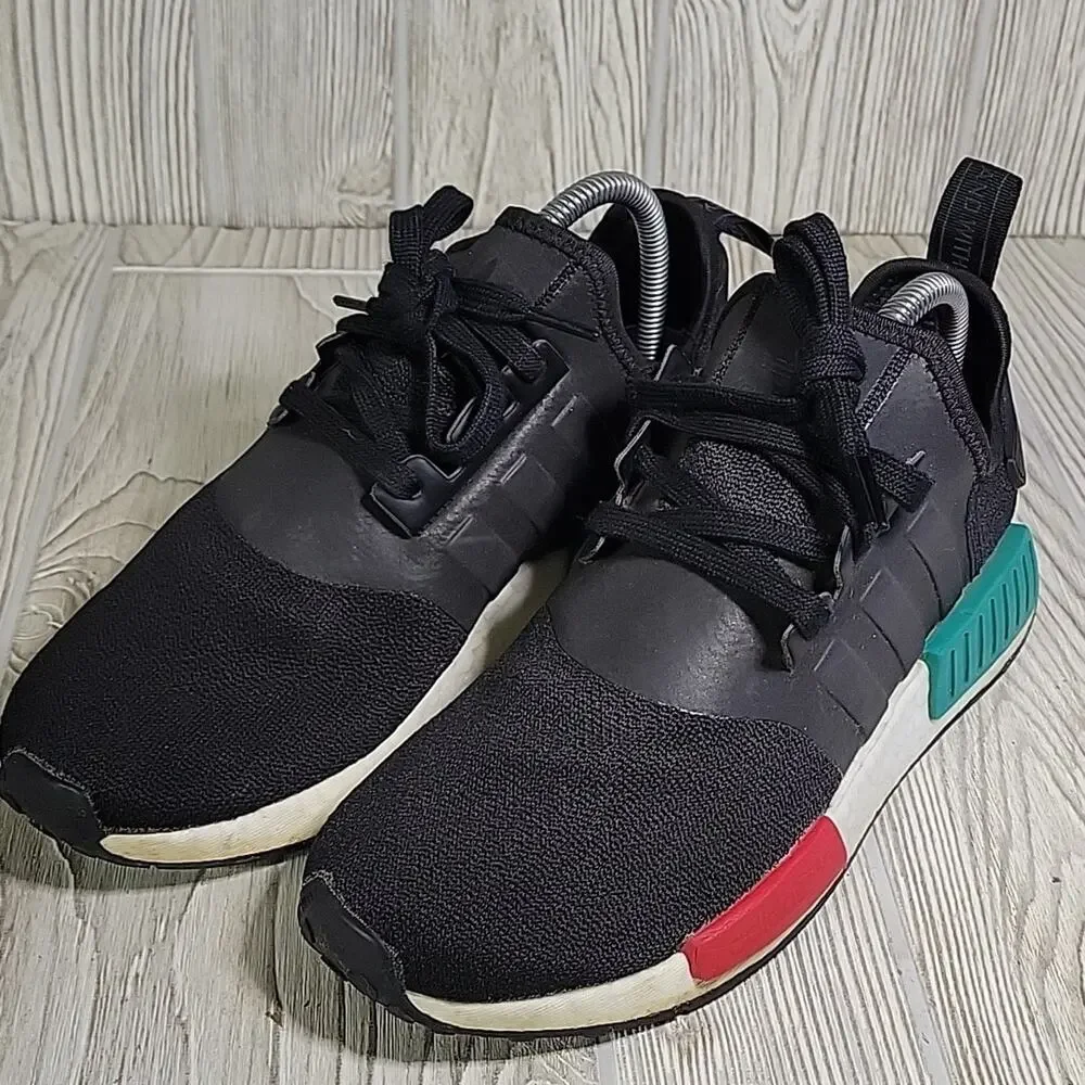 Adidas Boost NMD R1 Legend Japan Heel Black Athletic Sneakers Mens Size 7.5